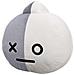 Peluche Modello Viso Di Van 32cm Ultra-morbido In Poliestere, Bianco / Grigio - Foto miniatura 3