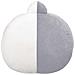 Peluche Modello Viso Di Van 32cm Ultra-morbido In Poliestere, Bianco / Grigio - Foto miniatura 5