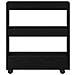 Carrello di Stoccaggio Stretto Rovere Nero 60 x 18 x 70 cm - Foto miniatura 5