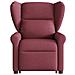 Poltrona Alzapersona Massaggio Reclinabile Rosso Vino Tessuto - Foto miniatura 4