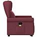 Poltrona Alzapersona Massaggio Reclinabile Rosso Vino Tessuto - Foto miniatura 5