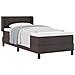 Letto box spring con materasso Marrone Scuro 90 x 190 cm - Foto miniatura 3