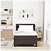 Letto box spring con materasso Marrone Scuro 90 x 190 cm - Foto miniatura 5