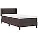 Letto box spring con materasso Marrone Scuro 90 x 190 cm - Foto miniatura 7