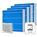 Armin® Pack 4x Cuscinetti Di Evaporazione E Silvertex® Per Armin 680ml Compatibile Con Umidificatori Senza Calcare Antimicrobico Lunga Durata - Foto miniatura 1