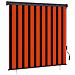 Tenda a Rullo Esterna Arancione e bianco 180 x 250 cm Tessuto - Foto miniatura 1