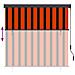 Tenda a Rullo Esterna Arancione e bianco 180 x 250 cm Tessuto - Foto miniatura 7