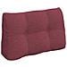 Cuscino per Schiena Rosso Vino 80 x 24 x 50 cm Tessuto - Foto miniatura 1