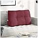 Cuscino per Schiena Rosso Vino 80 x 24 x 50 cm Tessuto - Foto miniatura 2
