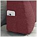 Cuscino per Schiena Rosso Vino 80 x 24 x 50 cm Tessuto - Foto miniatura 5