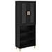Credenza Rovere Nero 69,5 x 34 x 180 cm - Foto miniatura 1