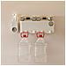 Portaspazzolino Senza Trapano Con Dispenser Automatico Di Dentifricio - 4 Posti - Foto miniatura 2