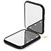 Specchio Per Trucco Portatile A Led Con Ingrandimento 3x E Luce Ad Anello Black - Foto miniatura 1