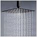 Set miscelatore doccia, Blackswan, tipo M3.8, soffione doccia a soffitto, modello nero opaco, misura 30 cm - Foto miniatura 4