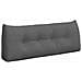 Cuscino per Schiena Grigio scuro 120 x 24 x 50 cm Tessuto - Foto miniatura 1