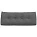 Cuscino per Schiena Grigio scuro 120 x 24 x 50 cm Tessuto - Foto miniatura 6