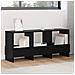 Scaffale per riviste Rovere Nero 102 x 30 x 45 cm - Foto miniatura 2