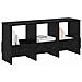 Scaffale per riviste Rovere Nero 102 x 30 x 45 cm - Foto miniatura 3