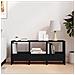 Scaffale per riviste Rovere Nero 102 x 30 x 45 cm - Foto miniatura 4