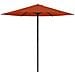 Ombrello da giardino 230 x 230 cm Poliestere Rettangolare - Foto miniatura 1