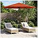 Ombrello da giardino 230 x 230 cm Poliestere Rettangolare - Foto miniatura 6