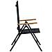 Sedie da giardino reclinabili 2 pcs Nero 58 x 73 x 111,5 cm - Foto miniatura 6