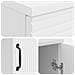 Scrivania Bianco Lucido 142,5 x 50 x 75 cm Legno ingegnerizzato - Foto miniatura 7