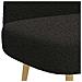 Panchina imbottita con schienale Nero 110 x 60 x 76 cm Bouclé - Foto miniatura 5