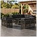 Set Divano da Giardino 12 pz Grigio polyrattan - Foto miniatura 2