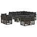 Set Divano da Giardino 12 pz Grigio polyrattan - Foto miniatura 1