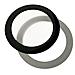 Round Dust Filter 80mm - black / white - Foto miniatura 1