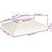 Telo di Ricambio per Gazebo 310g /m² Bianco Crema 3x4m - Foto miniatura 2