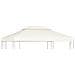 Telo di Ricambio per Gazebo 310g /m² Bianco Crema 3x4m - Foto miniatura 1