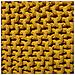 Pouf Poggiapiedi In Tessuto Giallo 50 X 50 X 31 Cm Conrad - Foto miniatura 3