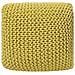 Pouf Poggiapiedi In Tessuto Giallo 50 X 50 X 31 Cm Conrad - Foto miniatura 25