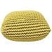 Pouf Poggiapiedi In Tessuto Giallo 50 X 50 X 31 Cm Conrad - Foto miniatura 28
