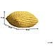 Pouf Poggiapiedi In Tessuto Giallo 50 X 50 X 31 Cm Conrad - Foto miniatura 13