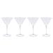 Set Coppe Timeless Per Martini Da 4 Pezzi, In Vetro Trasparente - Foto miniatura 4