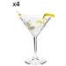 Set Coppe Timeless Per Martini Da 4 Pezzi, In Vetro Trasparente - Foto miniatura 10