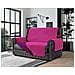 Copridivano Antimacchia - Salvadivano Trapuntato Double Face - 2 Posti Per Seduta Da 115 A 140 Cm - Fuxia / mora - Foto miniatura 1