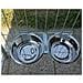 Porta Ciotole Per Box Cani Regolabile In Acciaio Inox Diametro Ciotole 24 Cm - Foto miniatura 1