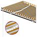 Tenda Automatica Sensore Vento e LED 350x250 cm Gialla Bianca - Foto miniatura 3