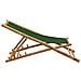 Sedia a Sdraio in Bambù e Tela Verde - Foto miniatura 8