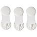 3 Paia Di Calzini Con Suola Invisibile In Seta Di Ghiaccio Bianco - Foto miniatura 1