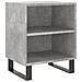 Comodini 2 Pz Grigio Cemento 40x30x50 Cm In Legno Multistrato - Foto miniatura 3