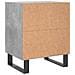 Comodini 2 Pz Grigio Cemento 40x30x50 Cm In Legno Multistrato - Foto miniatura 6