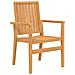 Sedie Da Giardino Impilabili 6 Pz 56,5x57,5x91 Cm Massello Teak - Foto miniatura 3