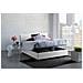 Letto Matrimoniale Betty, Letto Contenitore Con Rivestimento In Tessuto, 100% Made In Italy, Apertura Frontale, Adatto Per Materasso Cm 160x190, Bianco - Foto miniatura 1