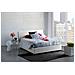 Letto Matrimoniale Betty, Letto Contenitore Con Rivestimento In Tessuto, 100% Made In Italy, Apertura Frontale, Adatto Per Materasso Cm 160x190, Bianco - Foto miniatura 2
