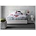 Letto Matrimoniale Betty, Letto Contenitore Con Rivestimento In Tessuto, 100% Made In Italy, Apertura Frontale, Adatto Per Materasso Cm 160x190, Bianco - Foto miniatura 4